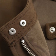 European and American Style Slim Fit Pocket Decoration Short Dress