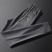 Luxury Embroidery cool silk smooth breathable Track