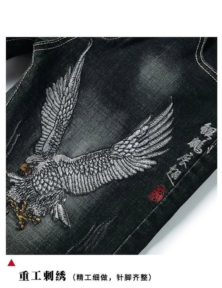 LUXARY COMFORTABLE PRINTED DENIM FOR MEN
