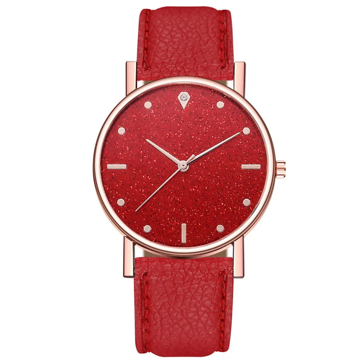 Quartz luxary leathered Wristwatch