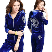 Royal velvet two piece track suit