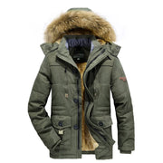 Leisure Velvet Thick Warm  Waterproof Fleece Hooded  coat