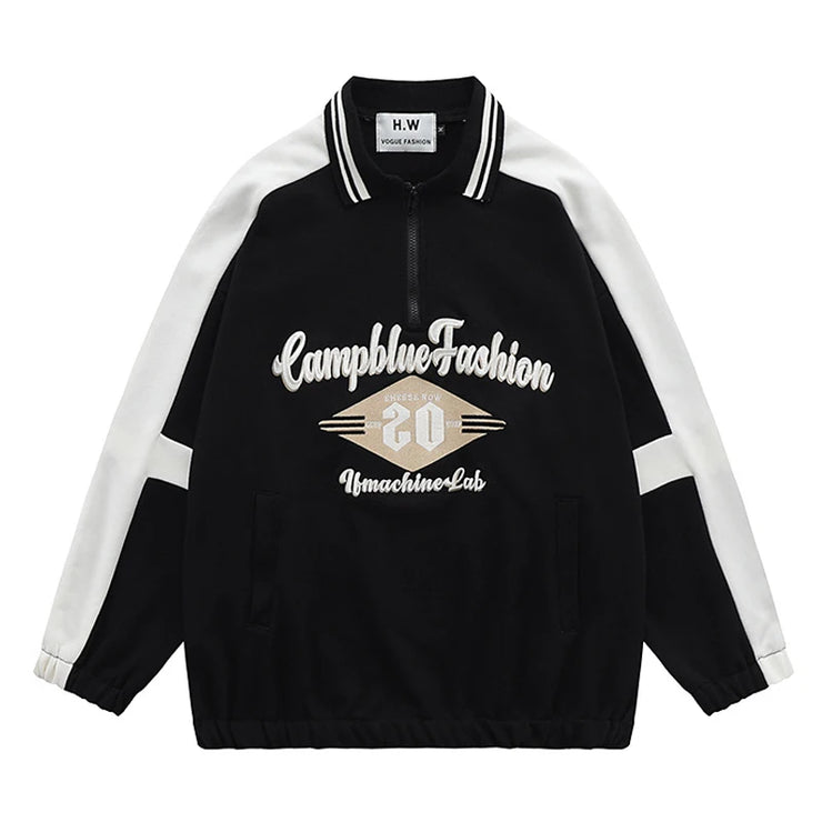 Men luxurious  Embroidery pullover sweatshirt