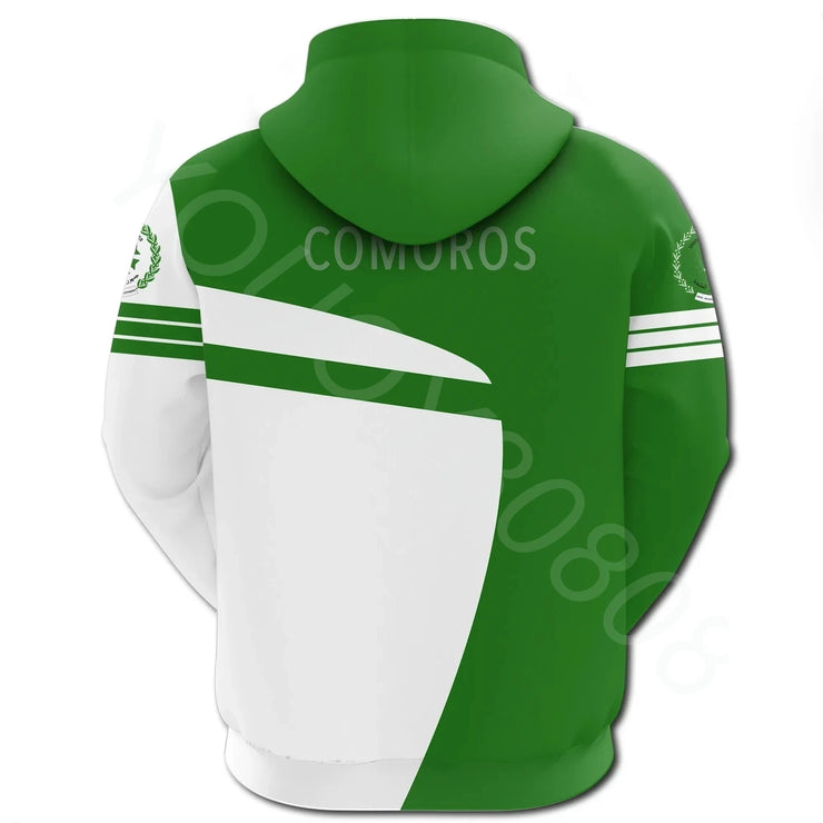 PRINTED SPORTS WIND HOODIE  AUTUMN AND WINTER AFRICAN SPORTS WIND PRINTED HOODIE