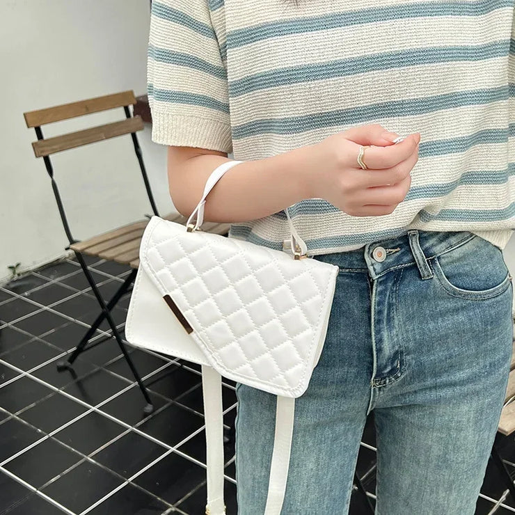 NEW FAQSHION EMBROIDERED RIBBON CROSS BODY SQUARE BODY