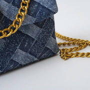 DESIGNER RETRO EAGLE HEAD CROSSBODY DENIM STYLE MESSENGER BAG