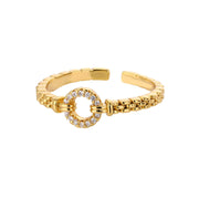 Luxury Double Bead Ball Ring  by DARK