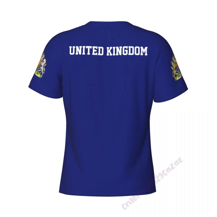 UNITED KINGDOM FLAG 3D RUNNING T-SHIRT FOR MEN