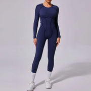 Backless Long-sleeved One-piece Jumpsuit