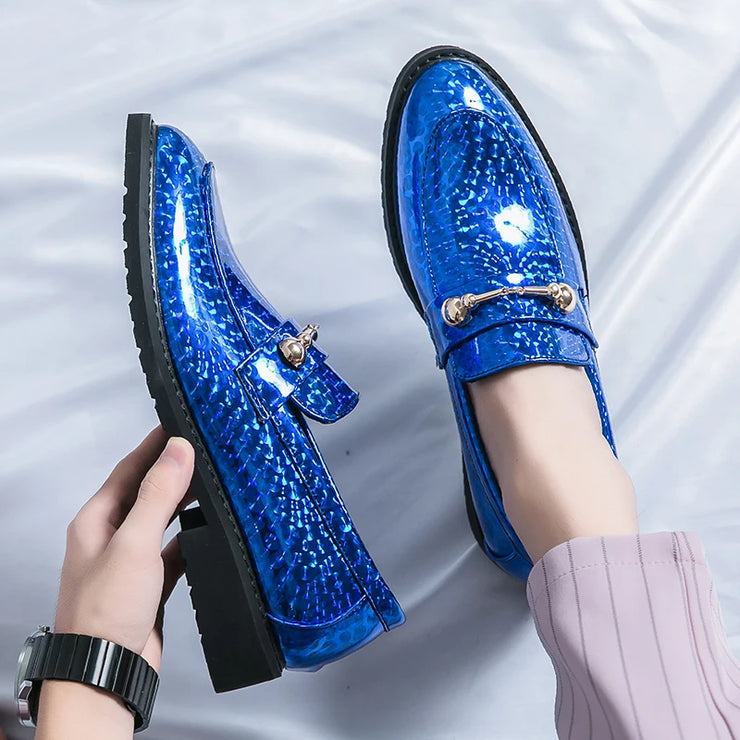 A LUXARY GOLDEN LOAFERS DESIGNED BY DARKJAY