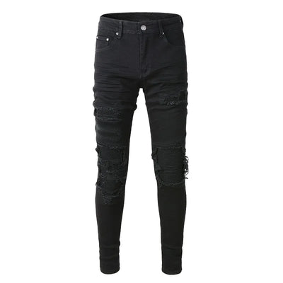 Distressed High Streetwear Stretch Skinny jeans