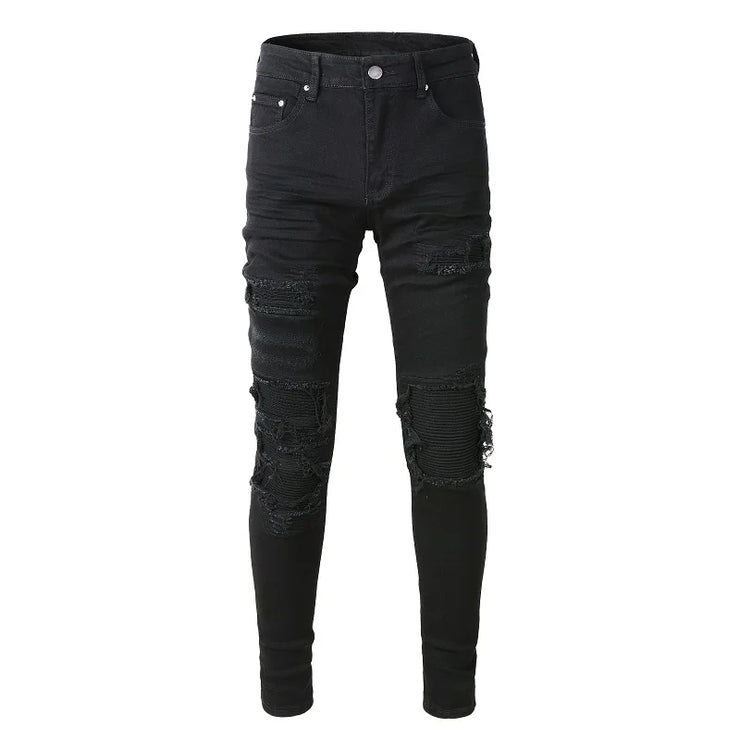 Distressed High Streetwear Stretch Skinny jeans