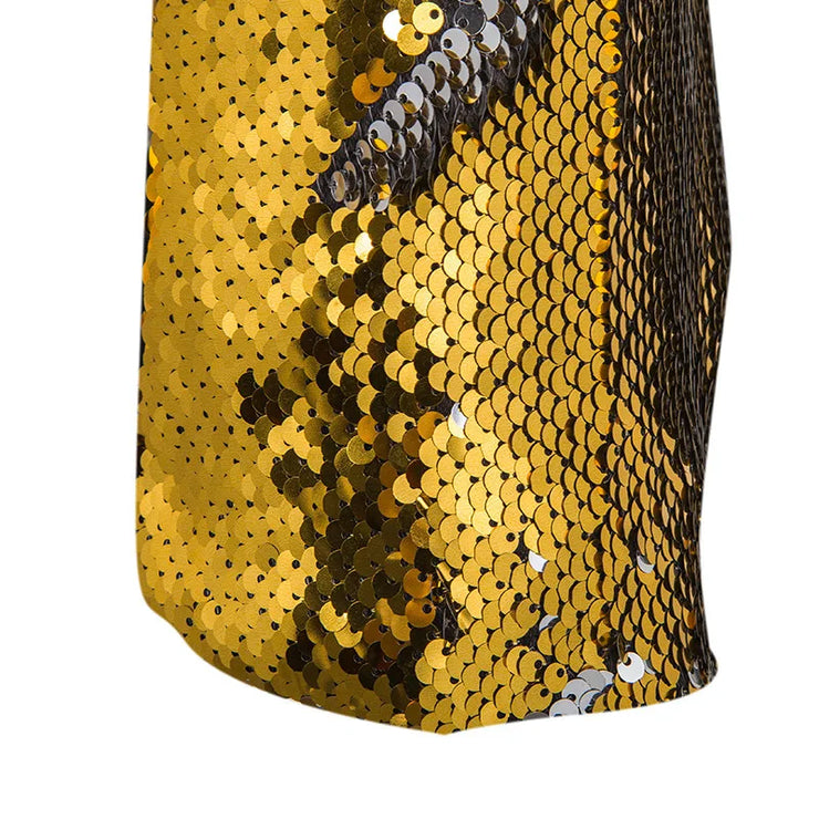 Gold Embroidered V-Neck party jacket