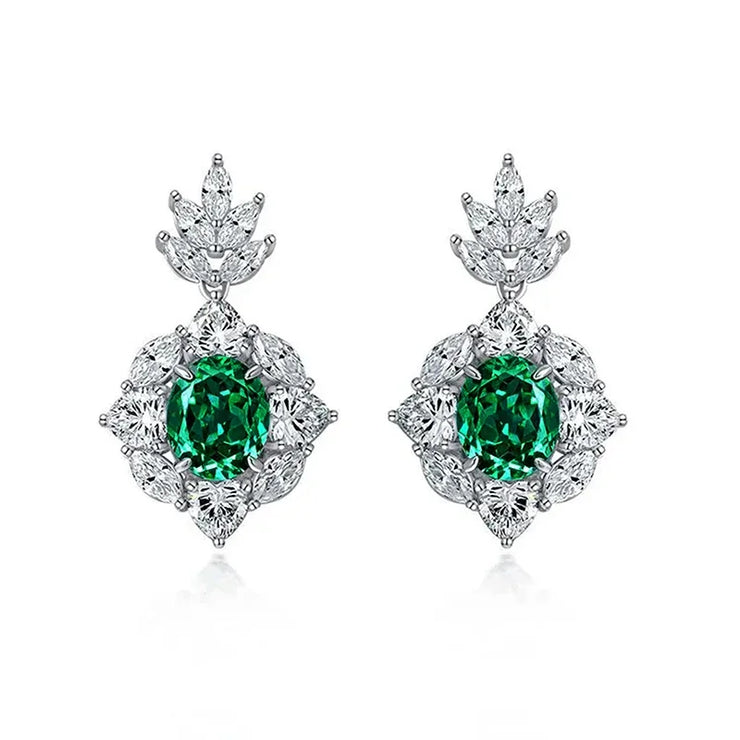 Gorgeous Green Cubic Zirconia Earrings