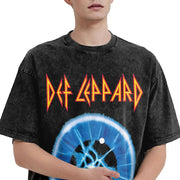 Heavy Metal Leparded Music T Shirt