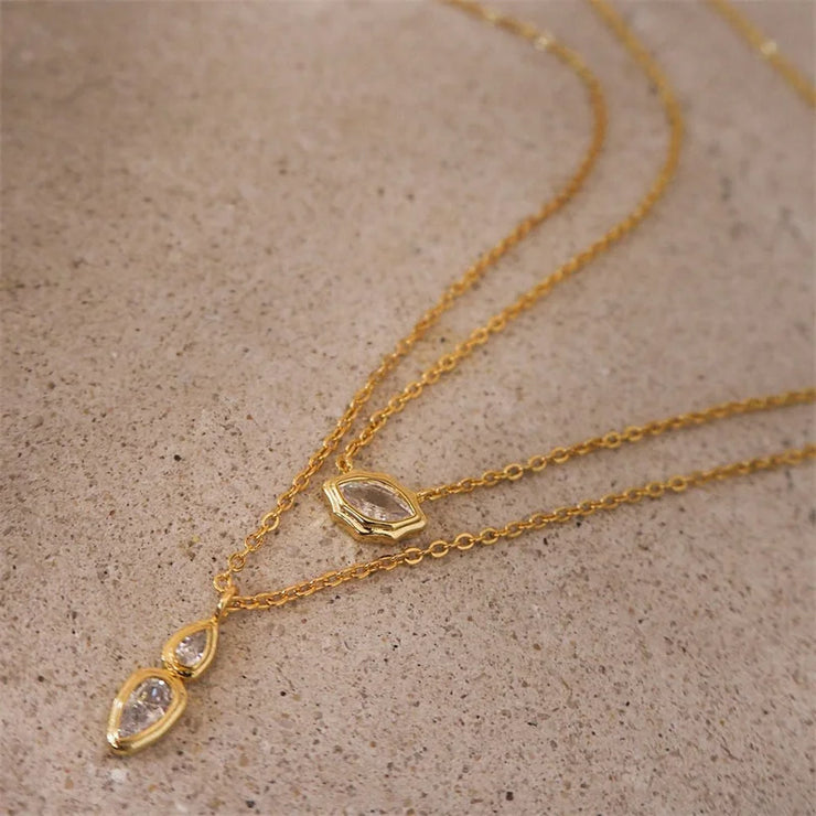 CUSTOMISED LUXARY GEOMETRIC IRREGULAR PARTY NECKLACE