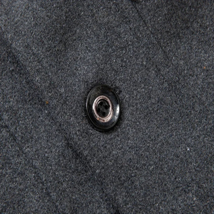 Thickended Men's Wool Blend Winter Double Collar jacket
