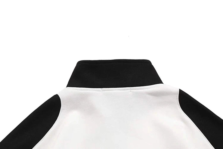 High Quality American Retro Half Zipper Racing Suit