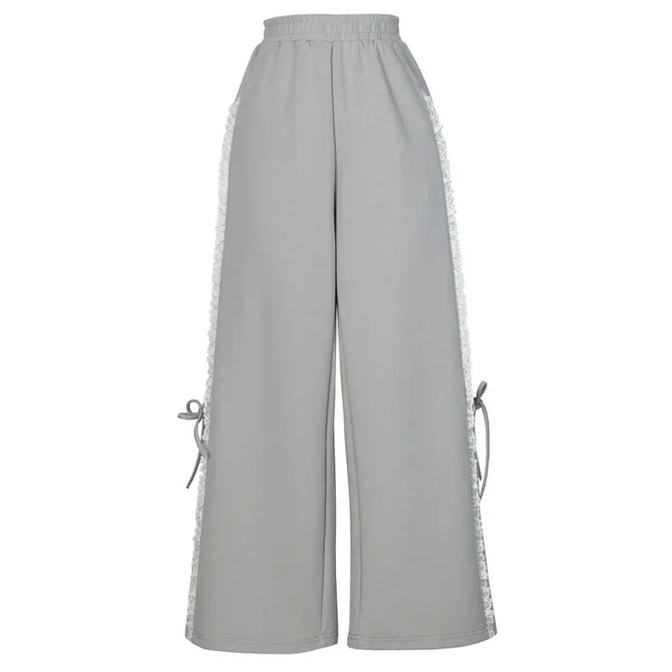 Grey Kawaii Mori Girl Versatile Sports Leisure