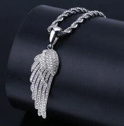 Bling Iced Out Pistol Pendant Submachine Gun Necklace