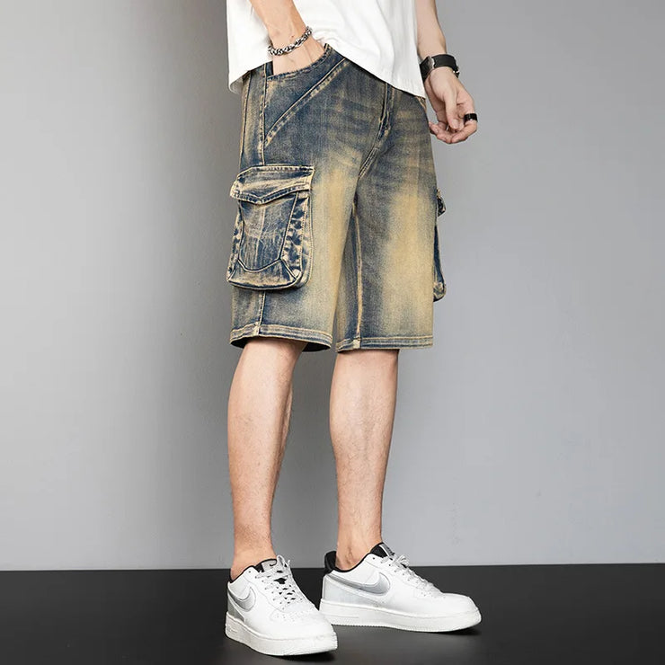 CLASSIC VERSION RETRO POCKET DENIM SHORT
