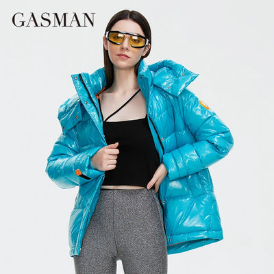 Women's luxury Personality Waterproof parka jacket