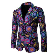 Men's luxury Streetwear printed cropped jacket