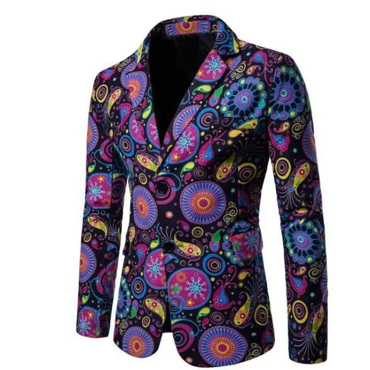 Men's luxury Streetwear printed cropped jacket