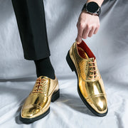 Luxury Brand High-end Golden Business Dress Shoes