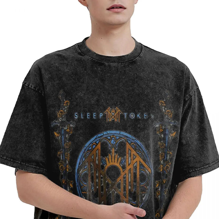 British solid printed T-shirt
