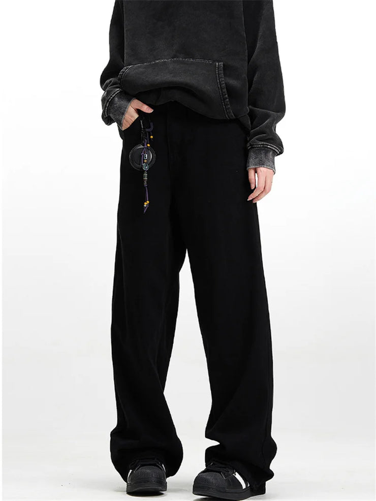 New Coconut Tree Embroidered Baggy Denim