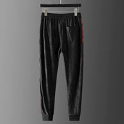 European high-end Jacquard Ribbon splicing tracksuit