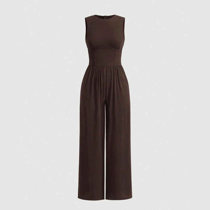 Mia Muse Women's Sleeveless  Jump Suit