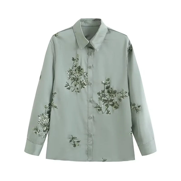 Long sleeved Heavy Industry Embroidered  Set