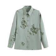 Long sleeved Heavy Industry Embroidered  Set