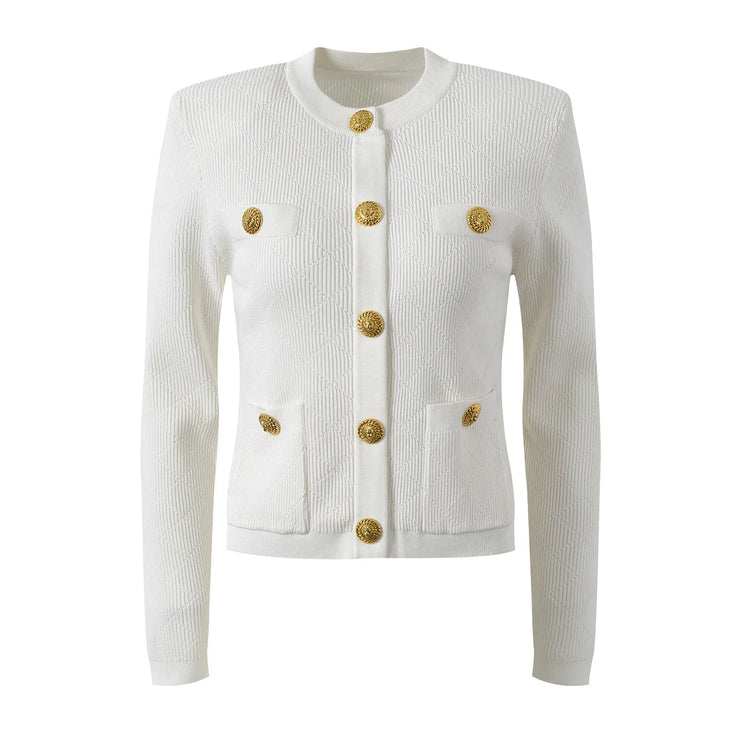 Luxury French  Commuter Round Neck Dress
