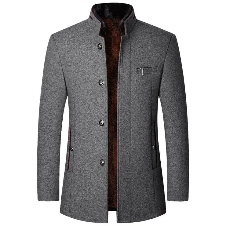 Men Woollen Trench Cashmere Jackets