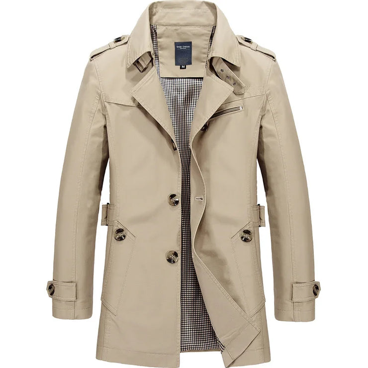 New Fashion Casual Cotton Trench Coat