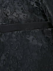 Luxury Black jacquard printed suit for men