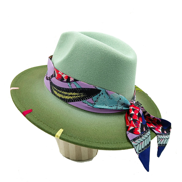 Hand sewn Fedoras adjustable unisex hat
