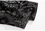 STREETWEAR  PRINTED PATTERN WEAVE  FASHIONABLE COAT
