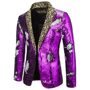 Gold Embroidered V-Neck party jacket