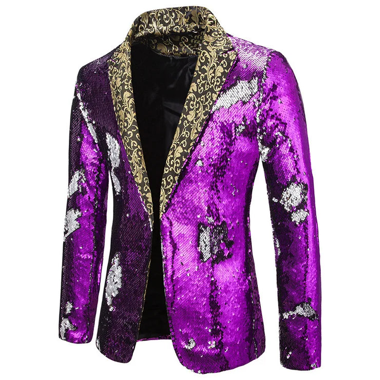 Gold Embroidered V-Neck party jacket