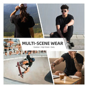 British solid printed T-shirt