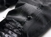 Men's Distressed Stretch Ripped Hip Hop Slim Fit