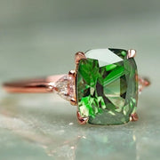Luxury Green Cubic Zirconia Ring