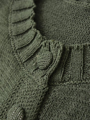 LUXARY LONG SLEEVE TOP KNITTED FASHION BUTTON UP CARDIGANT