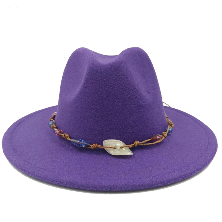 Hand sewn Fedoras adjustable unisex hat