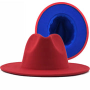 Two toned fedoras beige bottom Hat