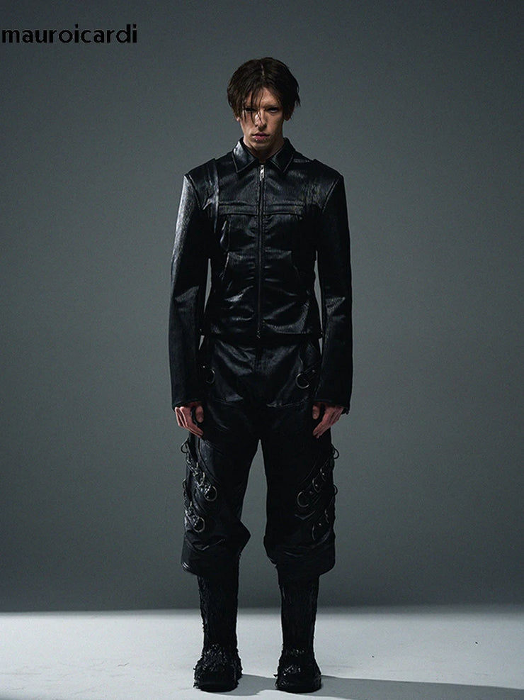 COOL LUXARY PU LEATHRED MOTORCYCLE PANT